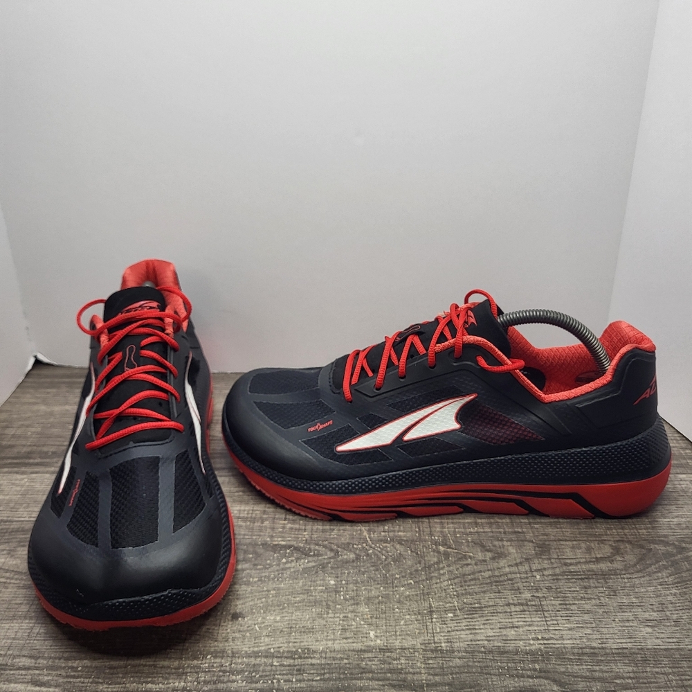 Altra Duo Running Shoes Lightweight Foot Shape Red Black AFM1838F-6 Men's Sz 10